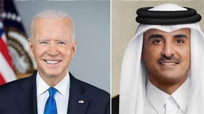 أمير قطر يبحث هاتفيا مع الرئيس الأمريكي الأوضاع في غزة والتطورات الإقليمية والدولية