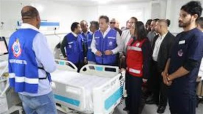  وزير الصحة يتفقد مستشفى الشيخ زويد المركزي بشمال سيناء
