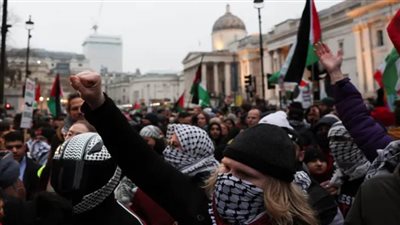 اعتقال أكثر من 70 شخصا خلال تظاهرة مؤيدة للفلسطينيين في لندن