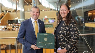 سكرتير عام المنظمة البحرية الدولية يزور مكتبة الإسكندرية