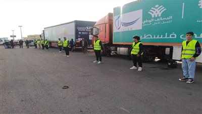 صناع الخير تشارك في قافلة التحالف مسافة السكة التاسعة لدعم الأشقاء في قطاع غزة 