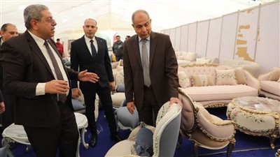 محافظ المنيا يفتتح معرض أوكازيون دمياط للأثاث لدعم الصناعة الوطنية