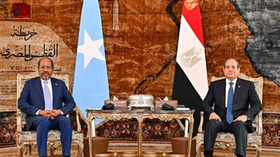 عاجل..إعلان سياسي مشترك لترفيع العلاقات بين مصر والصومال إلى مستوى الشراكة الاستراتيجية