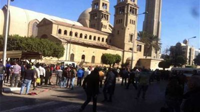 وصول اللواء مجدي عبد الغفار إلى الكنيسة المرقسية بالعباسية