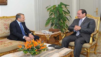 الرئيس يستقبل وزير خارجية لبنان ويتسلم رسالة من نظيره اللبناني ميشل عون‎