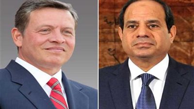السيسي يُجري اتصالاً هاتفياً بملك الأردن للتعزية فى ضحايا الحادث الإرهابي بمحافظة الكرك‎