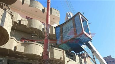 إزالة 17 إعلانًا مخالفًا ببيلا في كفر الشيخ