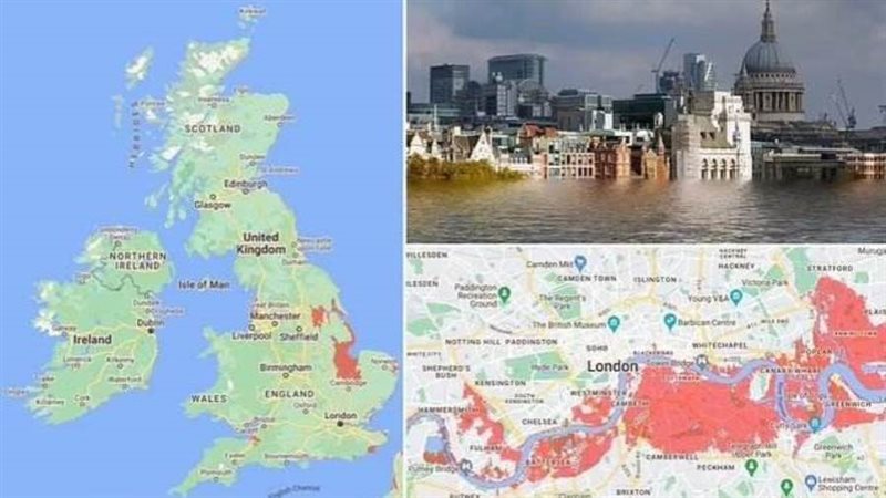 مدن معرضة للغرق