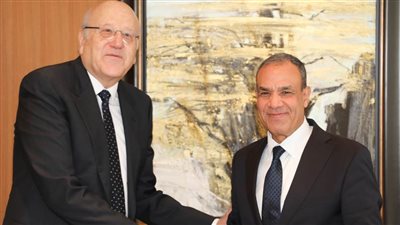 وزير الخارجية يلتقي رئيس حكومة تسيير الأعمال اللبنانية