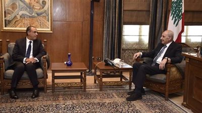 وزير الخارجية والهجرة يلتقي رئيس مجلس النواب اللبناني