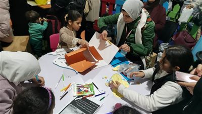«فن وإبداع» في ورش قصور الثقافة للأطفال بمعرض الكتاب