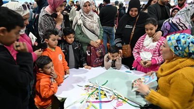 ورش مستوحاة من التراث للأطفال بنشاط قصور الثقافة لزوار معرض الكتاب 