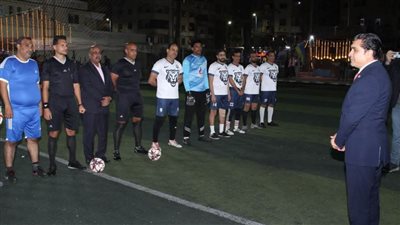 سمير يدشن بطولة دوري النخبة للميني فوتبول.. أول بطولة للأعمار السنية من 40 لـ65 سنة