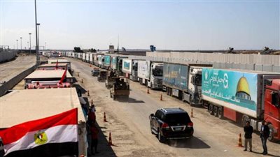 إدخال 300 شاحنة مساعدات إنسانية إلى الفلسطينيين بقطاع غزة