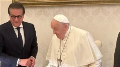  بابا الفاتيكان يُشيد بالدور المصري المحوري تجاه القضية الفلسطينية 