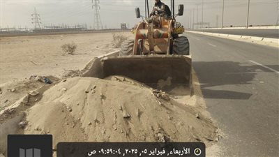 تنفيذ مشروعات طرق جديدة لدعم الحركة الصناعية بالعاشر