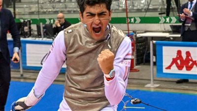 عبدالرحمن طلبة يحقق برونزية الجائزة الكبرى لسلاح الشيش في إيطاليا