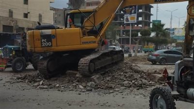  بالصور.. محافظ الغربية: بدء توسعة وتطوير شارع الجيش بمدينة كفر الزيات