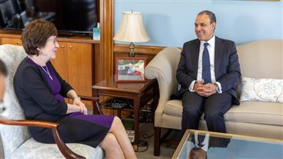 وزير الخارجية والهجرة يلتقي برئيسة لجنة الاعتمادات بمجلس الشيوخ