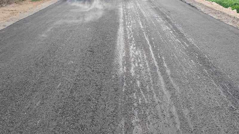 جانب من أعمال الرصف