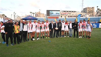 منتخب رجال الرجبي يهزم ليبيا ويتوج ببرونزية البطولة العربية بالإسكندرية