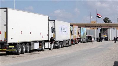 إدخال 245 شاحنة مساعدات إلى الفلسطينيين بقطاع غزة