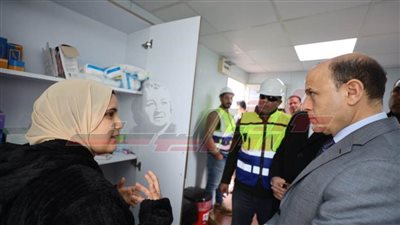 عبد المعطي يتفقد مشروع إنشاء مصنع تدوير المخلفات الصلبة البلدية