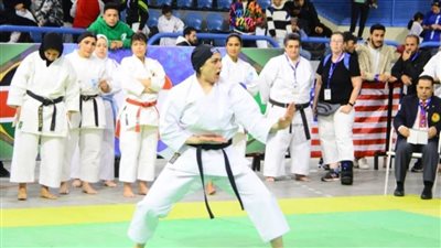 مصر تحصد المركز الأول لمنافسات الكاتا بالبطولة الدولية للكاراتيه الموحد باستاد القاهرة
