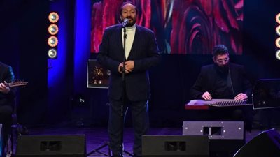 الفنان علي الحجار في احتفالية الذكرى الـ 50 لرحيل أم كلثوم بمسرح البالون