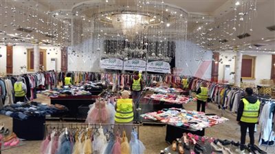 تنظيم معرض لتوزيع الملابس الجديدة بالمجان بقرى مركز دسوق