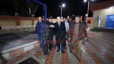 تفقد محطة رافع صرف صحي برج مغيزل بمطوبس 