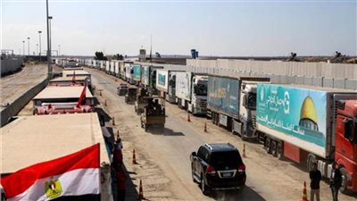 إدخال 174 شاحنة مساعدات واستقبال الدفعة 22 من مصابي قطاع غزة