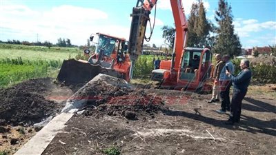 تنفيذ 9 قرارات  إزالة علي الأراضي الزراعية بكفر الشيخ 