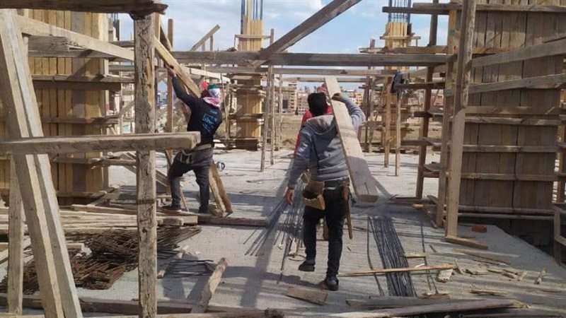 جانب من أعمال الإنشاء