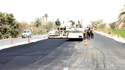 تطوير طريق دمو لرفع كفاءته وتحسين حركة المرور بالطرق الحيوية ببني سويف