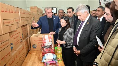 قطارالخير لشهر رمضان المبارك.. تجهيز26 ألف كرتونة مواد غذائية ولحوم وبونات مواد غذائية للقرى الأكثراحتياجًا