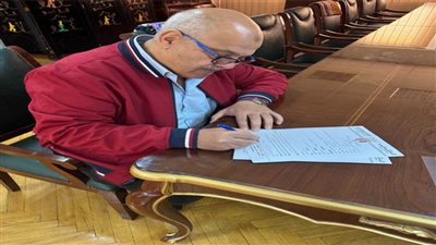 حازم حسني يتقدم للترشح على منصب السكرتير العام ضمن قائمة ياسر إدريس في انتخابات اللجنة الأولمبية