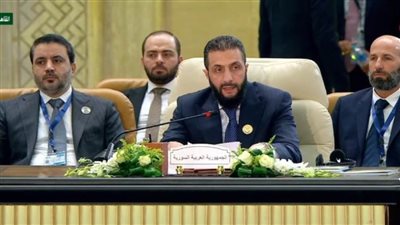 الرئيس السورى الانتقالي: عودة سوريا إلي الجامعة العربية تعد لحظة تاريخية 