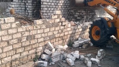 تنفيذ ست حالات إزالة فورية لتعديات البناء بالإسماعيلية 