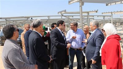 تسريع وتيرة العمل بمجمع مواقف  بنى سويف