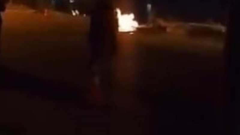 جانب من الحريق