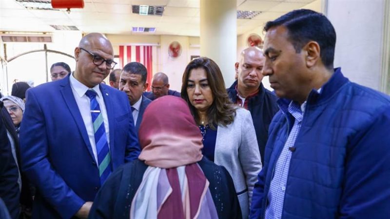 د.منال عوض خلال جولة