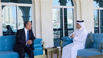 وزير الخارجية يلتقي رئيس مجلس الوزراء وزير الخارجية القطري
