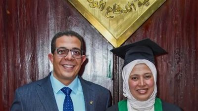 الكاتب الصحفى أحمد قنديل يهنئ زوجة الدكتور خيرت ضرغام لحصولها على درجة الماجستير من الأكاديمية العسكرية 