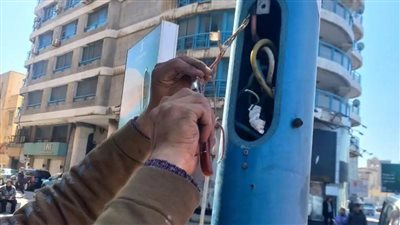 رفع كفاءة الإضاءة العامة بشرق الإسكندرية 