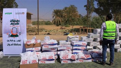  الأورمان توزع 1600 كرتونة و1000 كيلو لحوم بقري بمراكز دراو وادفو بأسوان