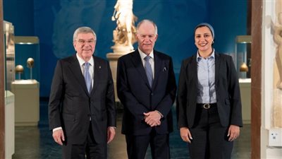 آية مدني تلتقي رئيس اليونان خلال الجمعية العمومية للجنة الأولمبية بحضور توماس باخ 