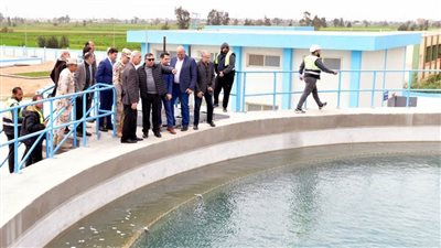 بدء التشغيل التجريبي لمحطة مياه الشرب برأس الخليج في الدقهلية