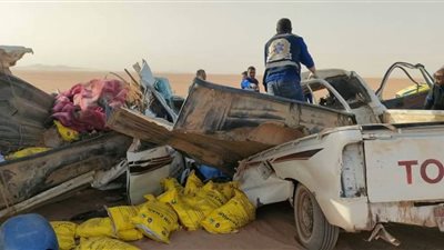 وفاة وإصابة 11 شخصًا الحصيلة النهائية لحادث تصادم أسوان