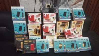 ضبط محل يبيع أجهزة الريسيفر المعدة لفك شفرات القنوات الفضائية